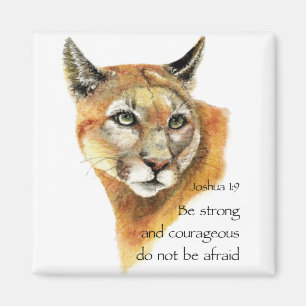 Motiveringsskript Joshua Cougar Animal art Magnet