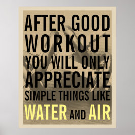 Motiveringsskydd för Fitness gym stil Poster