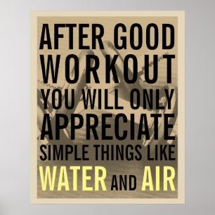 Motiveringsskydd för Fitness gym stil Poster
