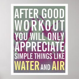 Motiveringsskydd för Fitness gym stil Poster