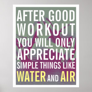 Motiveringsskydd för Fitness gym stil Poster