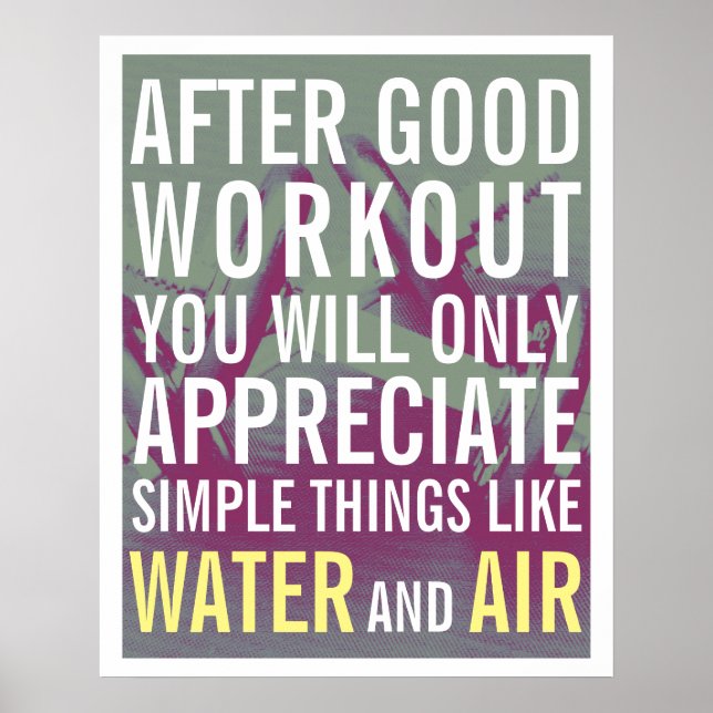 Motiveringsskydd för Fitness gym stil Poster (Framsidan)