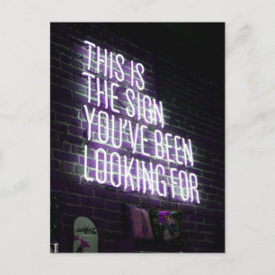 Motiveringsskylt - funny Tittar för Neon Vykort
