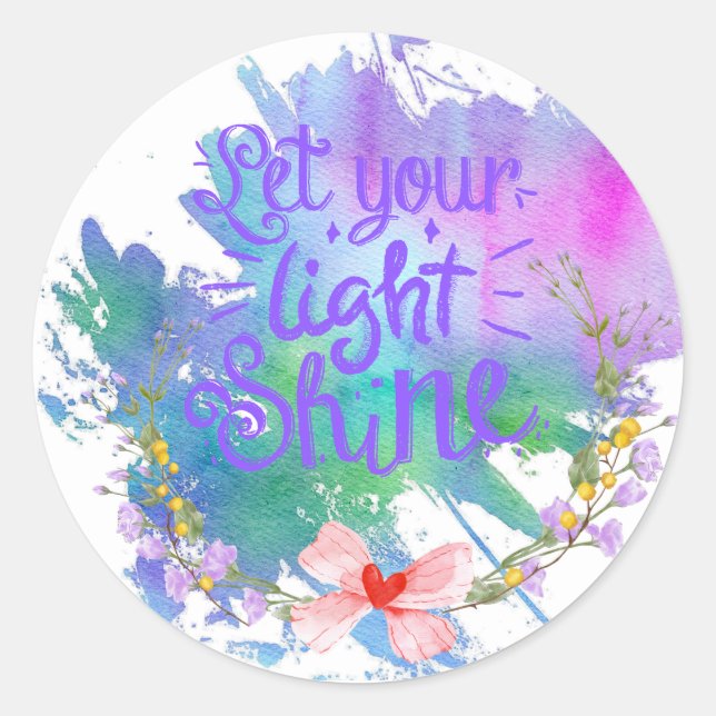 Motiveringsstiftare Runt Klistermärke (Framsida)