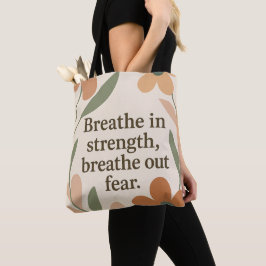 Motiveringstecken för babydusch Breathe In AI art. Tygkasse