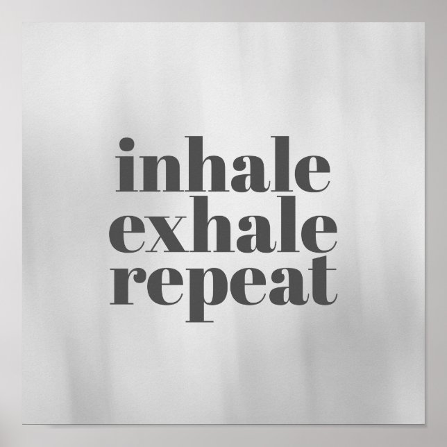 Motiveringstecken poster inhalationsutandning på g (Framsidan)