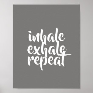 Motiveringstext poster inhalera exhaler-upprepning
