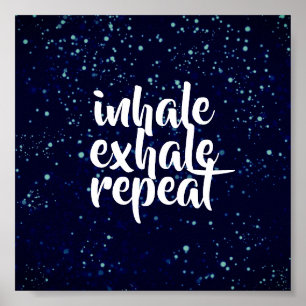 Motiveringstext poster inhalera exhaler-upprepning