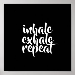 Motiveringstext poster inhalera exhaler-upprepning