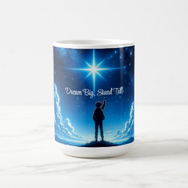 Motiveringstid Natten Himlar Mugg - Dream Big, sta