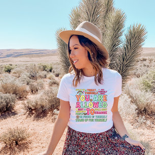 Motiveringstid, positivt meddelande t shirt