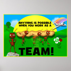 Motiveringstid Poster teamwork