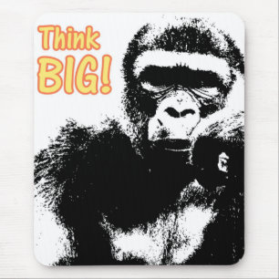 Motiveringstid Tänka Big Pop Art Gorilla Musmatta