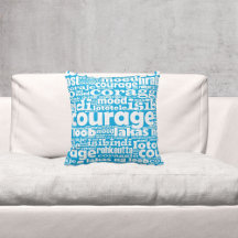 Motiveringstipografi Blue & White Courage Maia