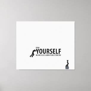 Motiveringsväggskonst, inspirationsincitat, positi canvastryck