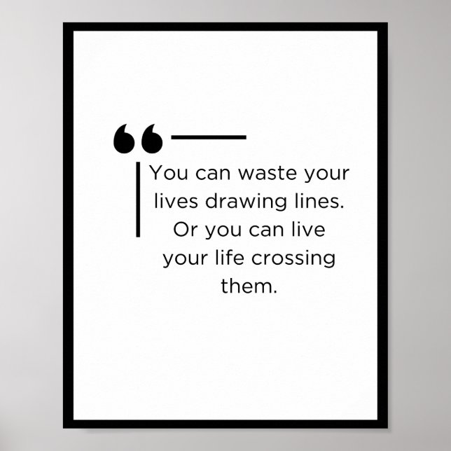 Motiveringsväggskonst, inspirerande citattecken po poster (Framsidan)