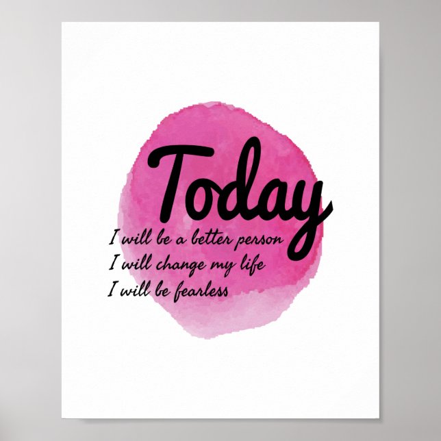 motiveringsvisioner för självacceptans poster (Framsidan)