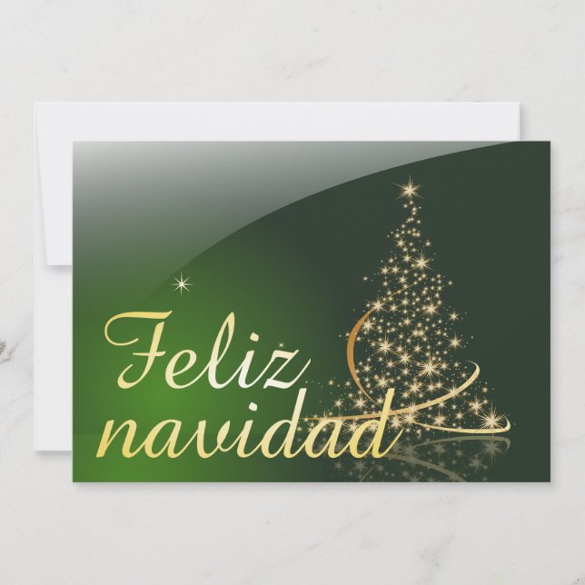 Motivo navideño verde con arbol de navidad. V2.0 (Framsida)
