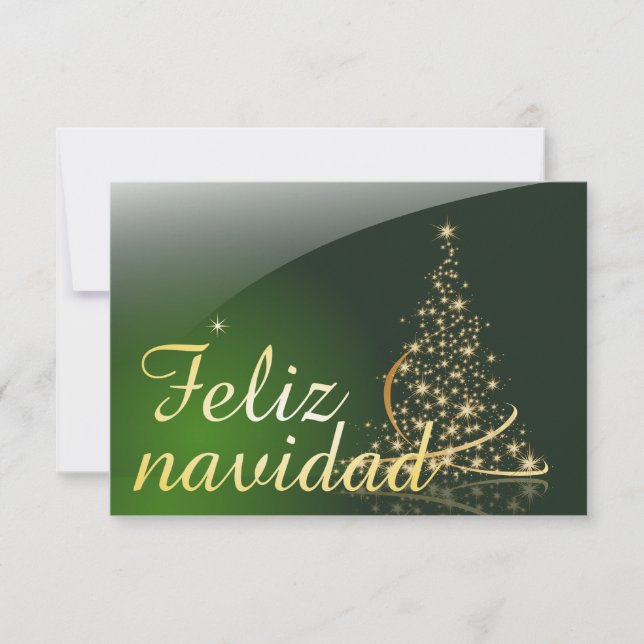 Motivo navideño verde con arbol de navidad. V2.0 (Framsida)
