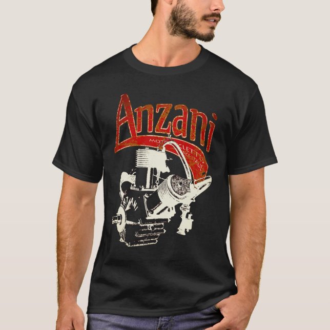 Moto anzani t shirt (Framsida)