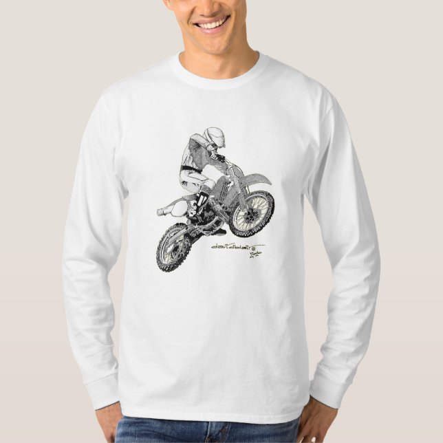 Moto arg ryttare tee shirt (Framsida)