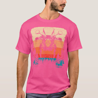 Moto Äventyr Rider Offroad Motorcykel Biker Trave T Shirt