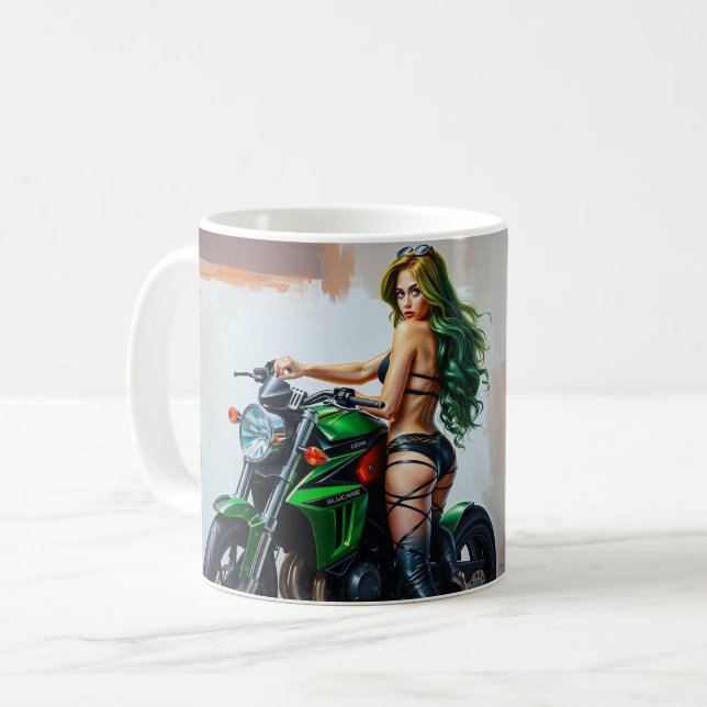 Moto Babe Kaffemugg (Framsida vänster)