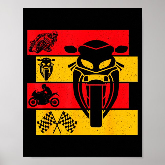 Moto Gp Motorcycle Gp Racing Motorcycles Biker Boy Poster (Framsidan)