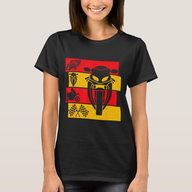 Moto Gp Motorcycle Gp Racing Motorcycles Biker Boy T Shirt (Framsida)