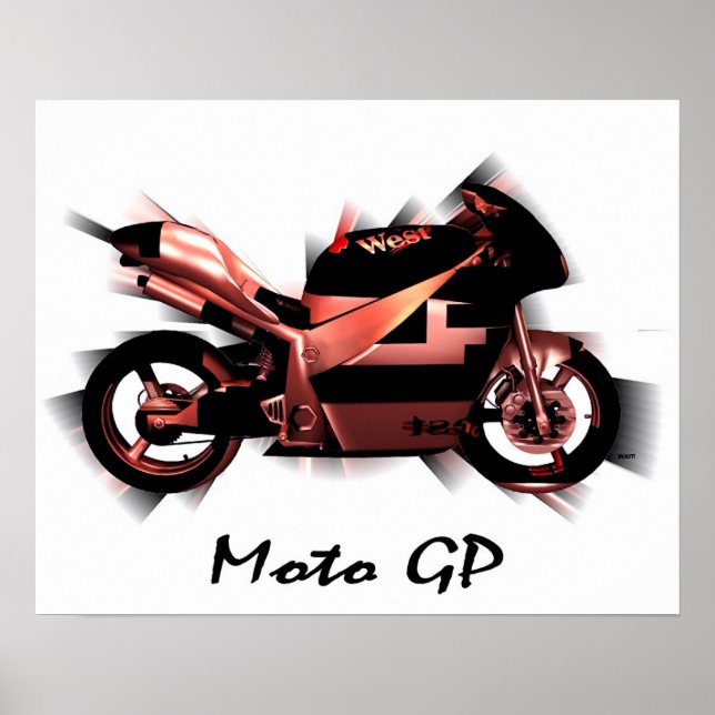 Moto GP-Poster Poster (Framsidan)