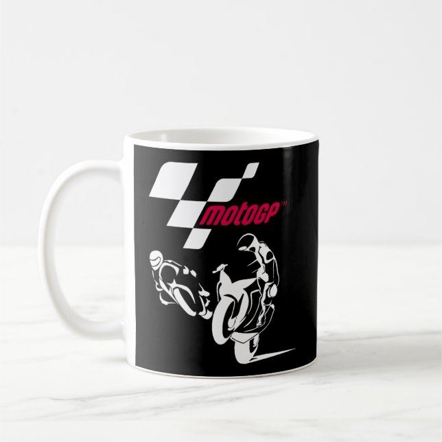 Moto Gp Toppen Bikes Grand Prix Motorcle Tävla Kaffemugg (Vänster)
