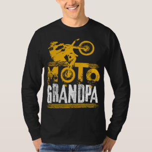 Moto Grandpa BMX Dirt Bike Motocross T Shirt