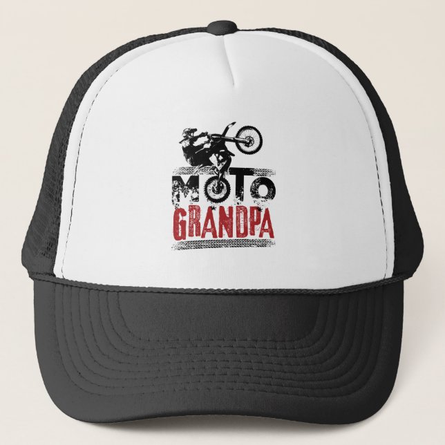 Moto Grandpa Motocross BMS Dirt Bike Keps (Framsida)