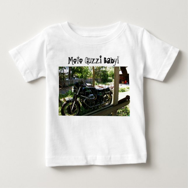 Moto Guzzi baby! Tee Shirt (Framsida)