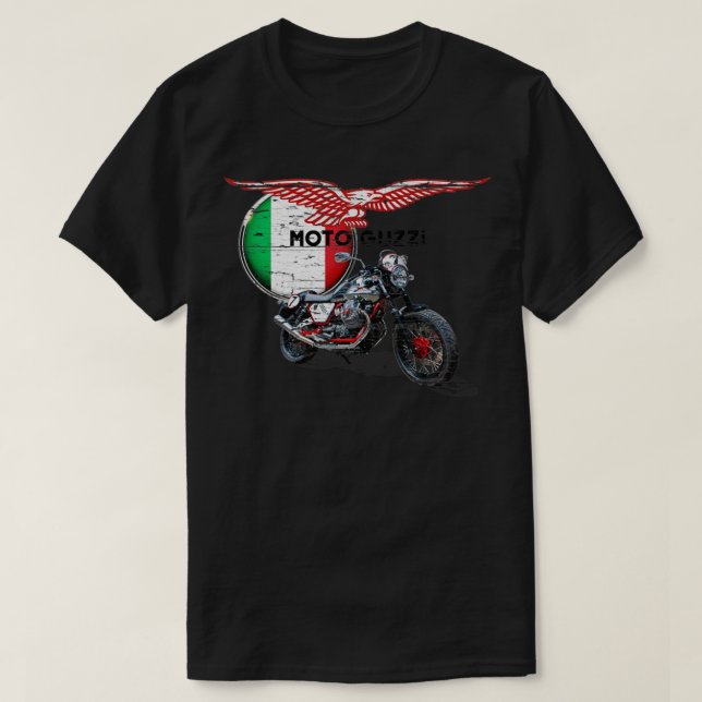 Moto Guzzi i nöd T Shirt (Design framsida)