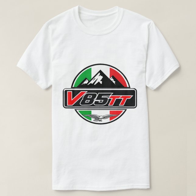 Moto Guzzi V85TT T Shirt (Design framsida)