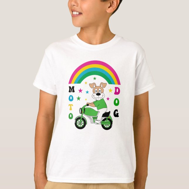 Moto Hund T Shirt (Framsida)