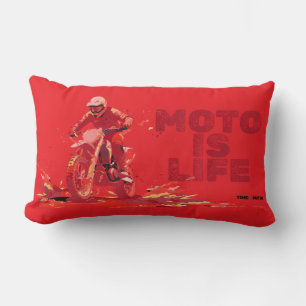 Moto Is Life Kastkudde Lumbarkudde