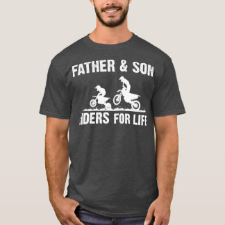 Moto Kor Far och Son Dirt Biking Motorcross M T Shirt