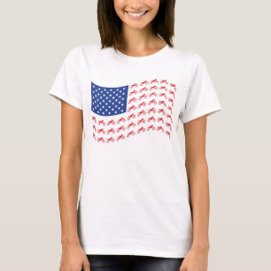 mOTO-kor-flagga-wAVE T Shirt