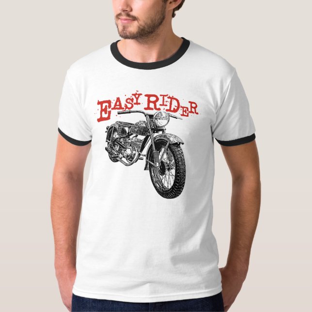 Moto lätt ryttare t-shirt (Framsida)
