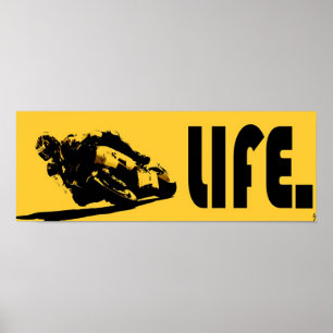 Moto Life-Gult Poster
