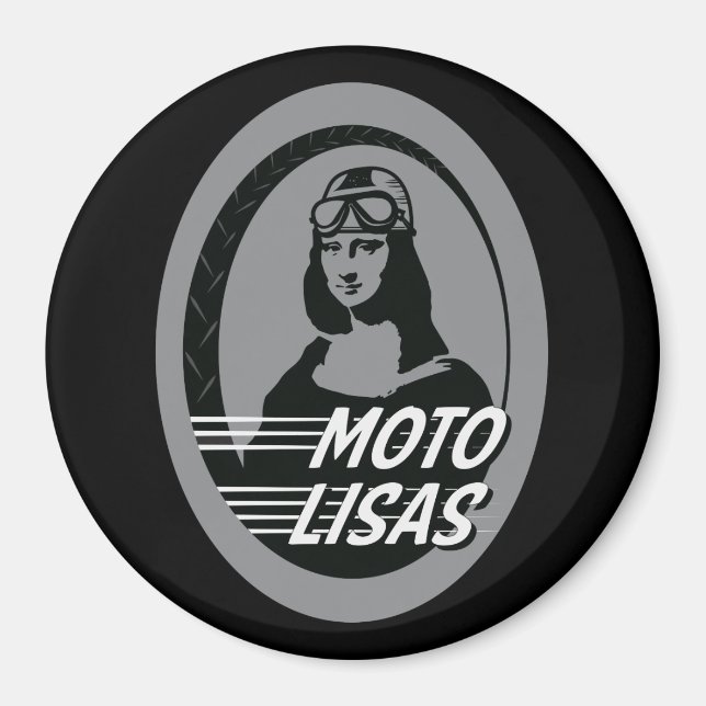Moto Lisas Round Magnet (olika storlekar tillgängl (Framsidan)