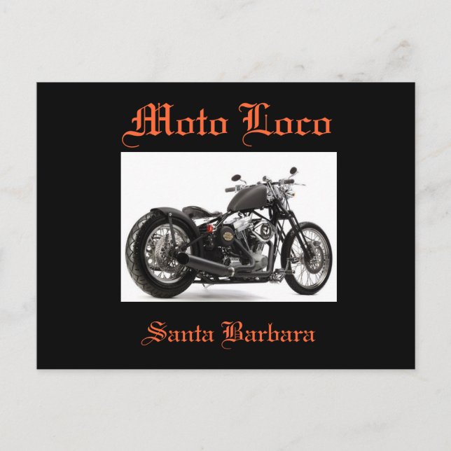 Moto Loco Santa Barbara’ vykort (Framsida)