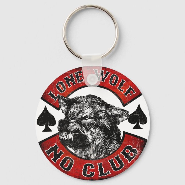 Moto Lone Varg Nyckelring (Framsida)