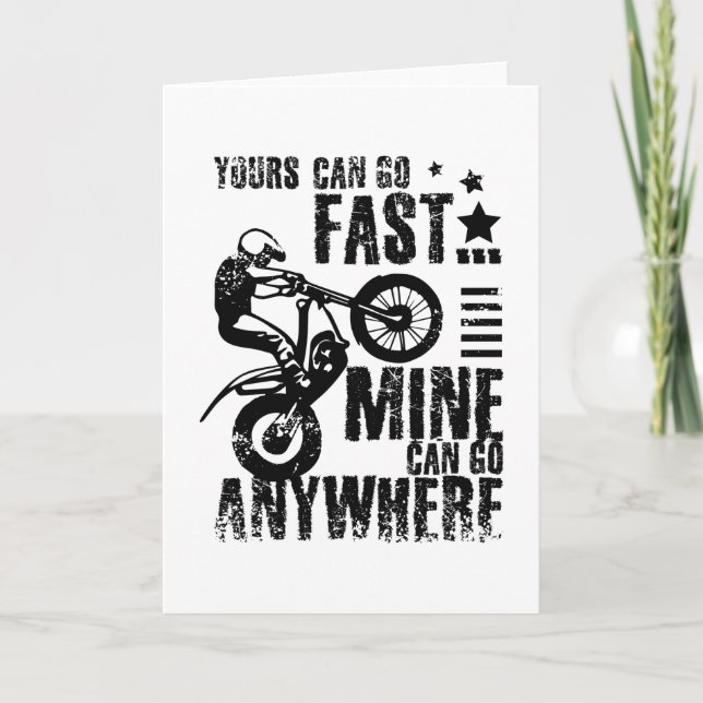 Moto provcykel snabbt kort (Framsida)