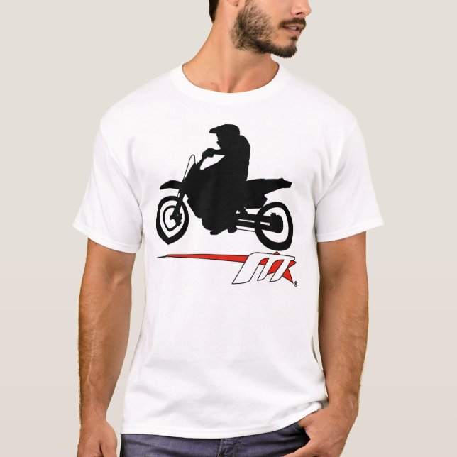 Moto stjärna Supermoto som in drar tillbaka den T Shirt (Framsida)