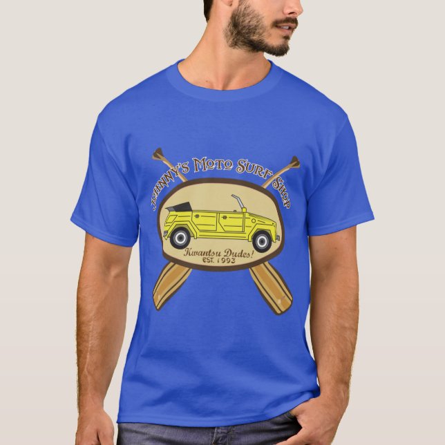 Moto Surf retro T Shirt (Framsida)
