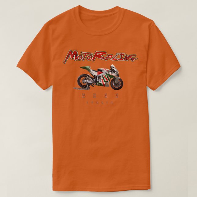 Moto Tävla Italien Toppen Bike Moto GP Austin Texa T Shirt (Design framsida)