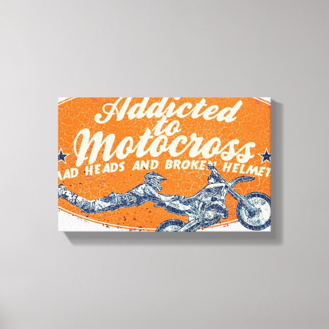 Moto tävling canvastryck (Framsida)